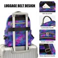 thumbnail image 3 of FORMRS Mini Backpack Purse for Women Quilted Travel Daypack Casual Shoulder Bag, Watercolor Purple Galaxy Pattern, 3 of 7