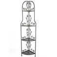 thumbnail image 1 of Heather Ann W190837-BC Rosa 4 Shelf Corner Bakers Rack, Blackened Copper, 1 of 1