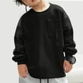 thumbnail image 4 of CYRBOKO Toddler Boys Sweatshirts, Cotton Crew Neck Holiday Long Sleeve Fall Clothing Black Size 4-5 T, 4 of 5