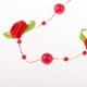 thumbnail image 4 of Guirnalda de flores rosas con perlas artificiales de 5 m para fiestas y festivales rojo, 4 of 9