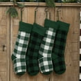 thumbnail image 6 of Xmarks 4 Pack Christmas Stockings- 20 Inch Red Black Buffalo Plaid Christmas Stockings Fireplace Hanging Stockings for Family Christmas Decoration, 6 of 9