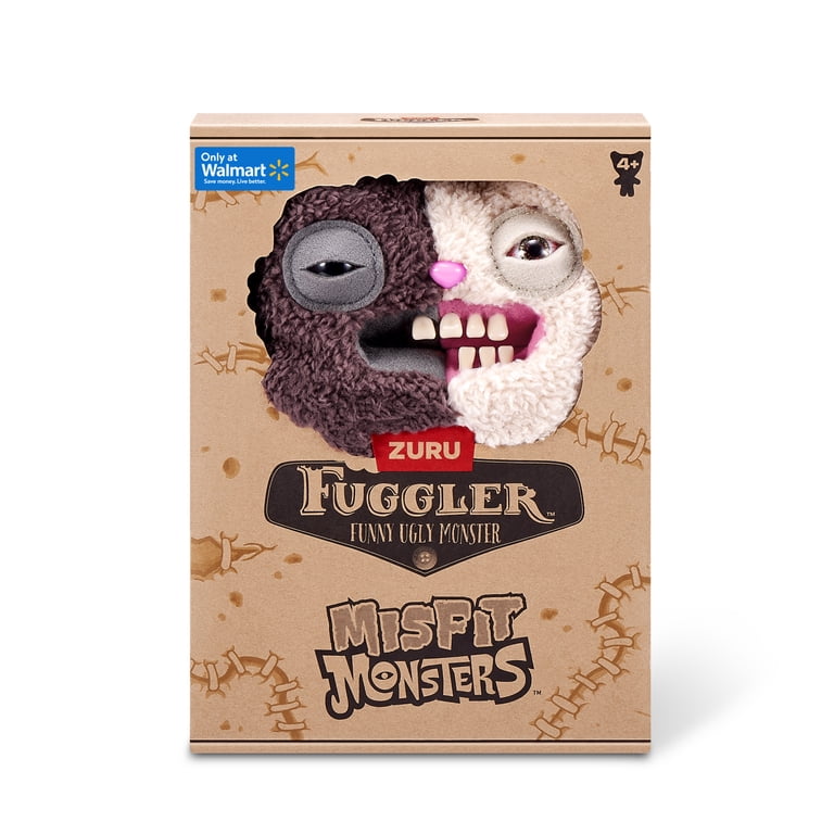 Fuggler, Misfit Monsters, Brown and Beige, Plush Stuffed Animal