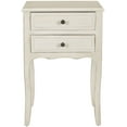 thumbnail image 3 of SAFAVIEH Lori Country Nautical End Table w/ 2 Storage Drawers, White, 3 of 5