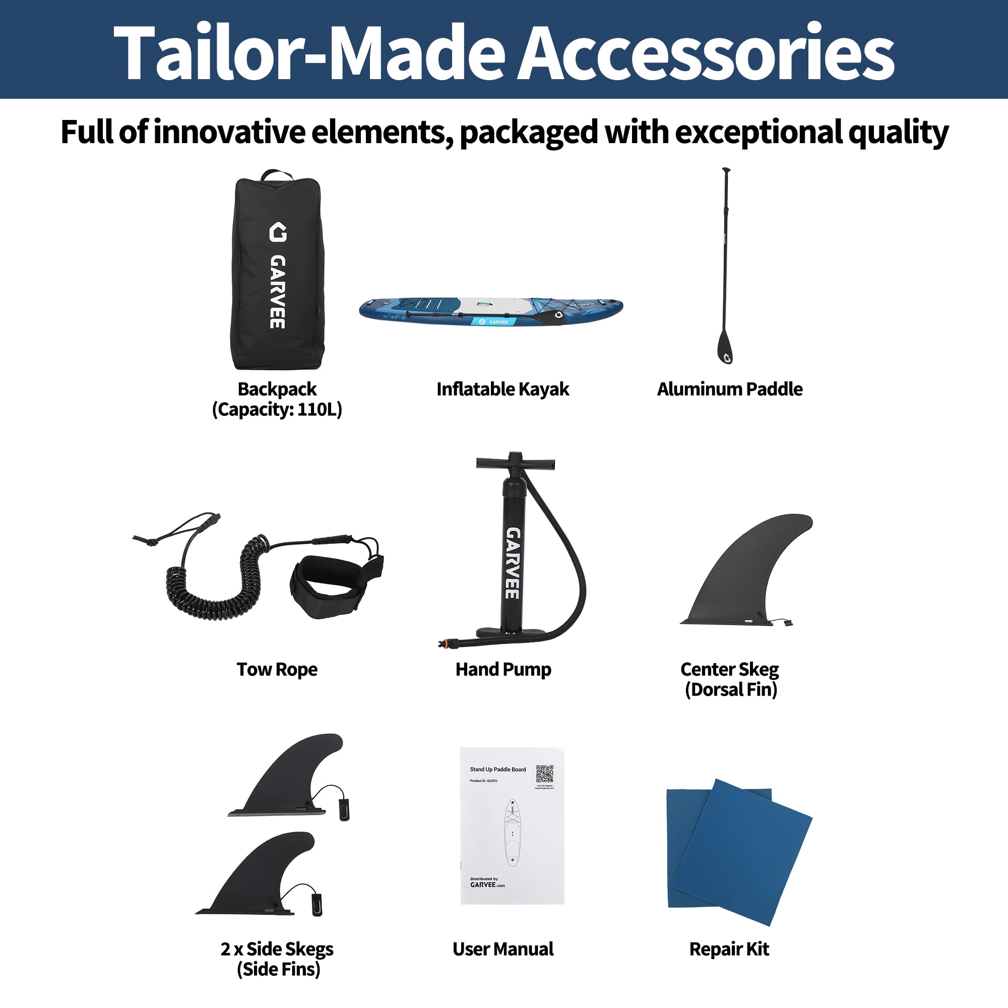 Inflatable Stand Up Paddle Board (SUP) for All Skill Levels - 10'×30" & 10'6"×33" Ultra-Light Boards with Premium Paddle, Pump, Carry Bag & Non-Slip Deck for Youth & Adults