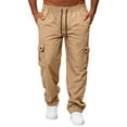 thumbnail image 3 of Pantalon Utilitaire Durable pour Hommes, Design Cargo Minimaliste avec Coupe Confortable pour la Randonnée et les Déplacements Quotidiens, 3 of 8