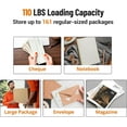 thumbnail image 4 of EDTara Waterproof Outdoor Package Box, Locking Steel Parcel Delivery Mailbox With Combination Lock for Porch or Curb, 4 of 6