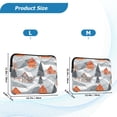 thumbnail image 4 of FORMRS 13-13.3 inch Laptop Sleeve Case Soft Carrying Quilted Computer Bag Cover, Gray Snow Houses, 4 of 7