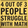 thumbnail image 3 of CafePress - 4 Out Of 3 People Struggle With Math T Shirt - Men's Classic Graphic T-Shirt, 3 of 4