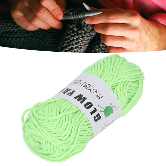 Luminous Chunky Yarn Glows in Dark for Crocheting Sweater Hat Baby Clothes