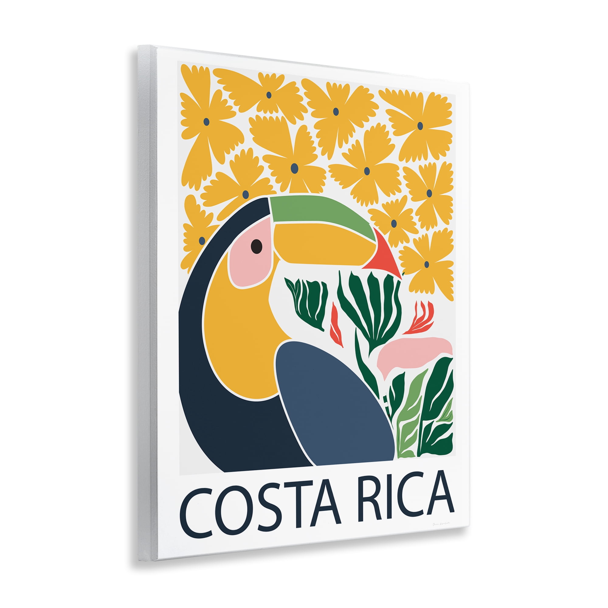 Stupell Industries Tropical Toucan & Flowers Wall Plaque Art, design by Omar Escalante