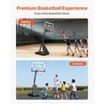 thumbnail image 2 of KFFKFF Portable Basketball Hoop with Adjustable Height, 10 ft Maximum, 48-inch Shatterproof Backboard for Indoor and Outdoor Play, Suitable for Kids and Adults in Schools, Parks, and Home Use, 2 of 9