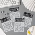 thumbnail image 2 of 6 Pcs Leaf Drawing Stencil Journal Stencils Flowers Stencils for Scrapbook, 2 of 11