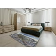 thumbnail image 5 of Ahgly Company Machine Washable Indoor Square Transitional Blue Gray Area Rugs, 3' Square, 5 of 7