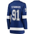 thumbnail image 3 of Women's Fanatics Steven Stamkos Blue Tampa Bay Lightning Captain Patch Home Breakaway Player Jersey, 3 of 3
