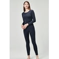 thumbnail image 4 of DEVOPS Women's Thermal Underwear Long Johns Top & Bottom Set (Large, Navy), 4 of 4