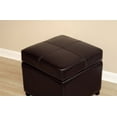thumbnail image 4 of Storage Cube Ottoman in Dark Brown, 4 of 4