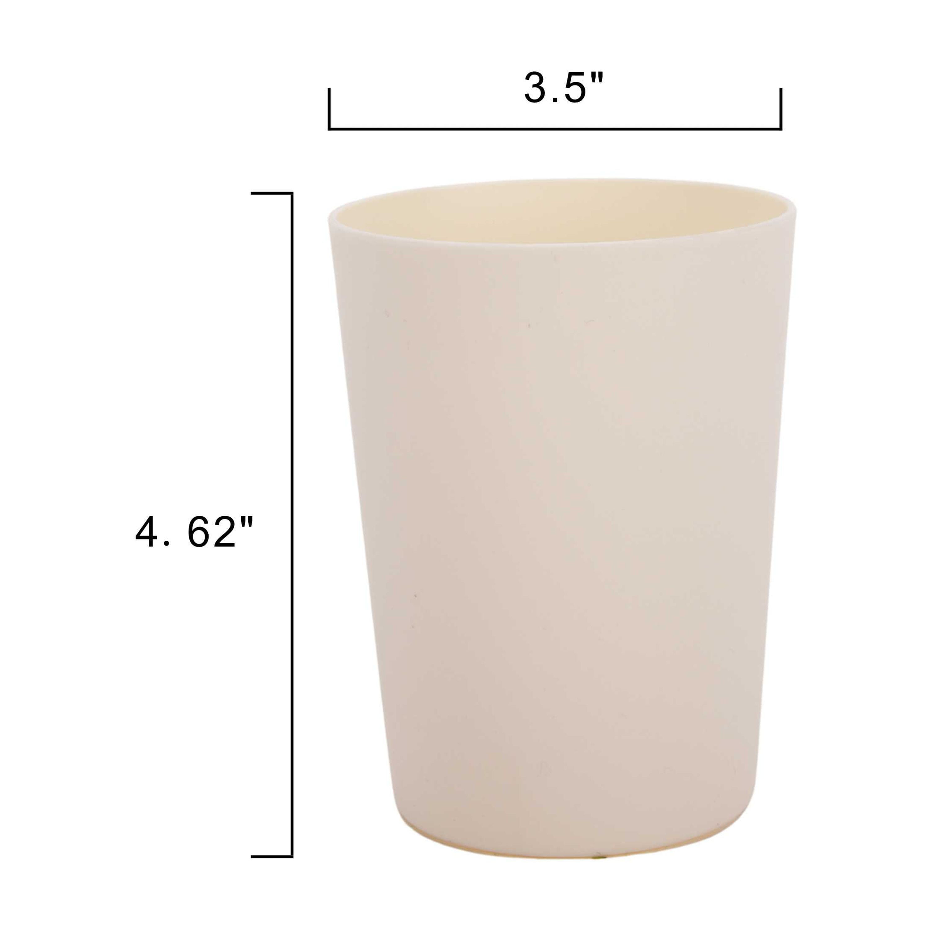 (10 pack) Mainstays - Cream Round Plastic Tumbler, 18-Ounce