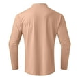 thumbnail image 4 of Cyglowse Men's Soft Thermal Undershirt Mock Turtleneck Long Sleeve Breathable Lightweight Solid Color for Layering Tops Khaki 2XL, 4 of 6