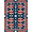 Navy Red Cream, Pattern 9, variant on ODIKA 8'x10' Washable Area Rug Non-Slip Chair-Friendly Mat Patriotic Fourth July Independence Stars Stripes Halloween Plaid for Dining Room, Large Office, Lounge