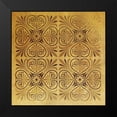 thumbnail image 2 of Grey, Jace 15x15 Black Modern Framed Museum Art Print Titled - Pattern Patch Mate Single1, 2 of 5