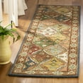 thumbnail image 3 of SAFAVIEH Heritage Abbey Traditional Wool Area Rug, Green/Red, 7'6" x 9'6", 3 of 10