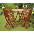 thumbnail image 2 of International Caravan Seville Set of 5 Bar Height Table Group, 2 of 2