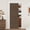 Brown-39"W x 78"L (Pack of 1), variant on Closet Curtain For Open Pleated Folding Curtains Doorway Room Divider Separation 1 Panel With Tieback W39 X L78 Grey