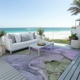 thumbnail image 6 of Addison Rugs Chantille Indoor/Outdoor Transitional Watercolors Purple Washable Rectangle Rug, 3' x 5', 6 of 6