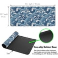 thumbnail image 6 of Large Desk Pads Blue and White Desktop Pad, Pc Mouse Pad Keyboard Mat, Desk Pad Gaming Waterproof Non-Slip Rubber Base, 35.4 X 15.7 inch for Work/Game/Office/Home Japanese Abstract Waves, 6 of 7