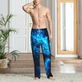 thumbnail image 6 of Lsque Blue Fire Wolf Print Men's Pajama Pants, Lounge Pant - Comfortable Home Wear,Elastic Waistband, Stylish Design-X-Large, 6 of 9