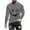 Gray, variant on Long Sleeve Tee Shirts for Men! ZVNAΖH Smiling Face Printed Crew Neck T-shirt, Casual Pullover Undershirt Top, Sizes S-5XL