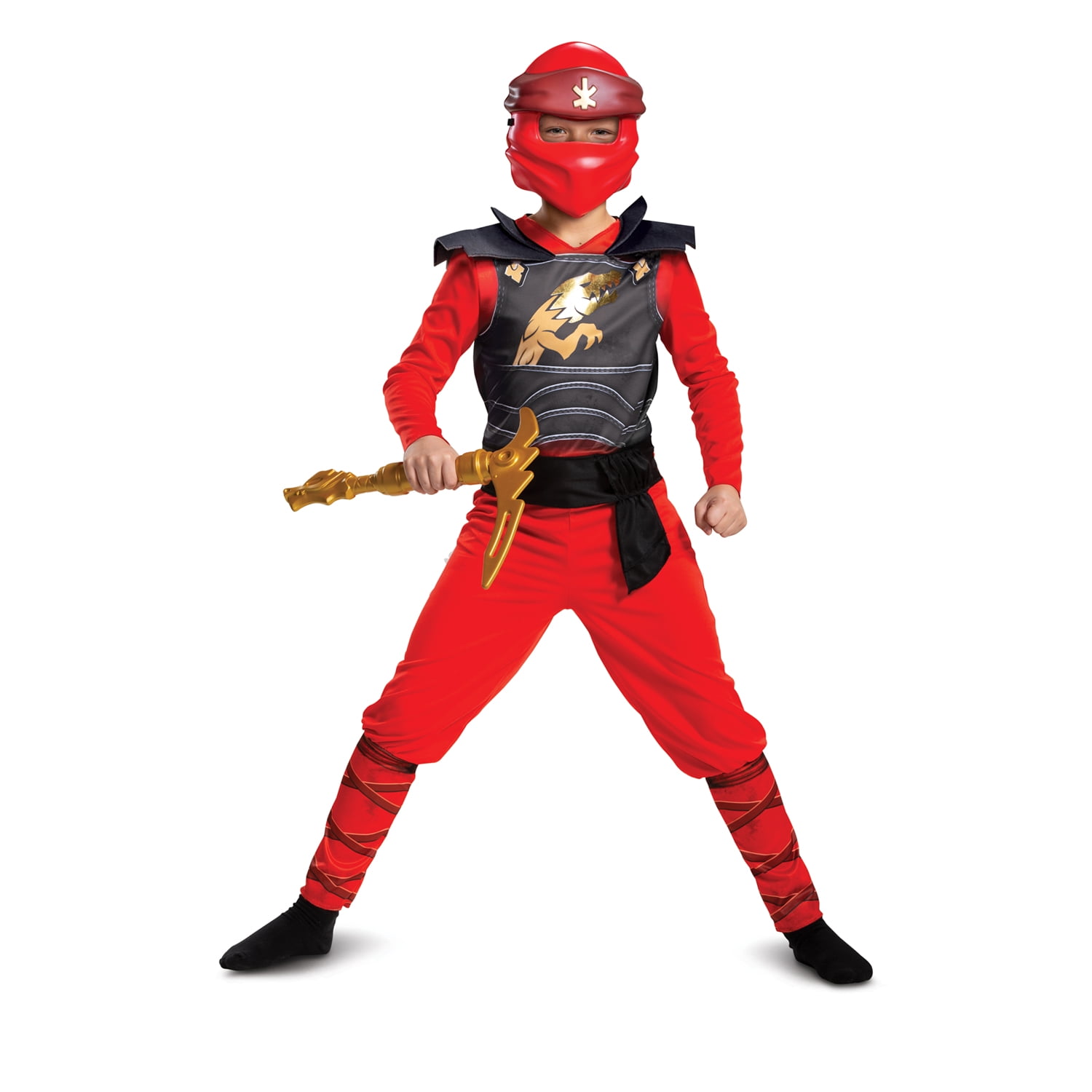 Boys Kai Legacy Jumpsuit Classic Lego Ninjago Costume