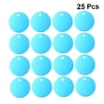 thumbnail image 5 of IFANLANDOR 25Pcs Engraved Metal Tags Diy Dog Tag For Dogs Small Round Pendant Light Blue Sky-Blue, 5 of 5