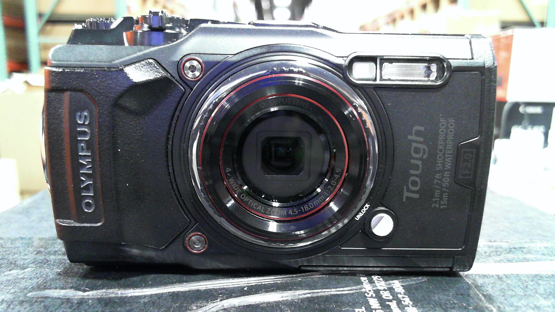 Olympus Tough TG6 Waterproof Camera, Black