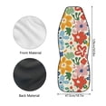 thumbnail image 6 of Uourmeti Colorful Flowers Car Seat Cover Wear Resistant Automobile Seat Protector Non Slip Anti Fade 1 Pieces Set Compatible with Truck SUVs, 6 of 6