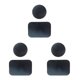 thumbnail image 5 of Matsuzay Pack of 2 Metal Plate Handy Smooth Craftsmanship Iron Self-adhesive Accessories Car Disk Sheet Surface Vent Mount Installation Type1 NO1, 5 of 6