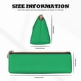 thumbnail image 4 of Xecao Forestgreen Print Leather Pencil Case -Stationery Bag Pen Holder for Work & Office, 4 of 5