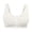 Beige06, variant on Herrnalise Women’s Cotton Wireless Bra Floral Front Button Closure Comfortable Snap Seamless Bra