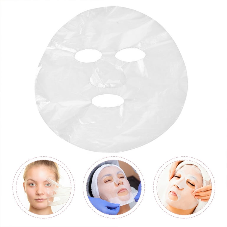 Ivank 100 Plastic Facial Mask Preservative Film Disposable Face Mask Paper  Egg Mask Skin Care Masks Sheet Moisture Retention