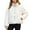 White, variant on Winter Coats for Women Winter Warmth Long Loose Fit Coat With Adjustable Hem Drawstring Stand Collar Outerwear For Cold Weather Winter Jackets for Women