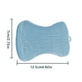thumbnail image 2 of kurtrusly Multi-functional Dishwashing Brush Non Stick Kitchen Scrubber Tableware Dish Cleaning Tool Bone Shape, 2 of 8