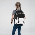 thumbnail image 5 of Naloa Cat Meow Print Lightweight DayBackpack Suitable for school, work, shopping, travel, etc., 5 of 5
