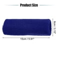 thumbnail image 2 of Unique Bargains 1 Pair Sweat Absorbing Wrist Sweatbands Athletic Cotton Yarn Latex Blue 8x15cm, 2 of 6