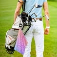 thumbnail image 5 of Easygdp Colorful Glitters Golf Towel 24x16in for Men and Women with Carabiner Clip for Easy Attachment, 5 of 8