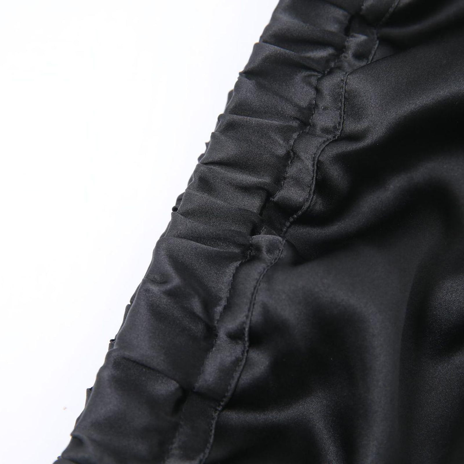 FVDPWYE Women Silk Hats Hair Wrap Night Sleeping Hair Care Soft Bonnet Hat Black