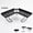 black, variant on POITVD Adjustable Foldable Over Faucet Shelf Organizer, 180° Rotating Sink Caddy, Quick-Drain Kitchen & Bathroom Countertop Storage, Cream
