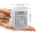 thumbnail image 2 of Dad Nutritional Facts White Ceramic Coffee Mug Funny Coffee Mug 11Oz Ceramic Cute Mugs,Funny Mugs,Gift For Coffee Lovers And Collectors, 2 of 6