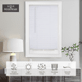 thumbnail image 2 of Lotus & Windoware Cordless 1" Vinyl Plus Room Darkening Horizontal Mini Blind, 58" W x 64" L, White, Smooth, 2 of 6