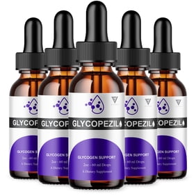 (5 Pack) Glycopezil Advanced Drops, Glyco Pezil Blood Support and Overall Health Formula  Supplement (10oz)