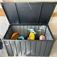 thumbnail image 2 of PURPLE LEAF Deck Box 160 Gallon Outdoor Waterproof Lockable Storage Box with Lid Deck Organization for Patio Cushions Side Table Pool Accessories Garden Tools, Gray, 2 of 10